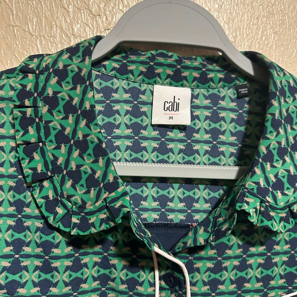 Cabi Bronco‎ Patchwork Button Down Blouse Top Siz… - image 8